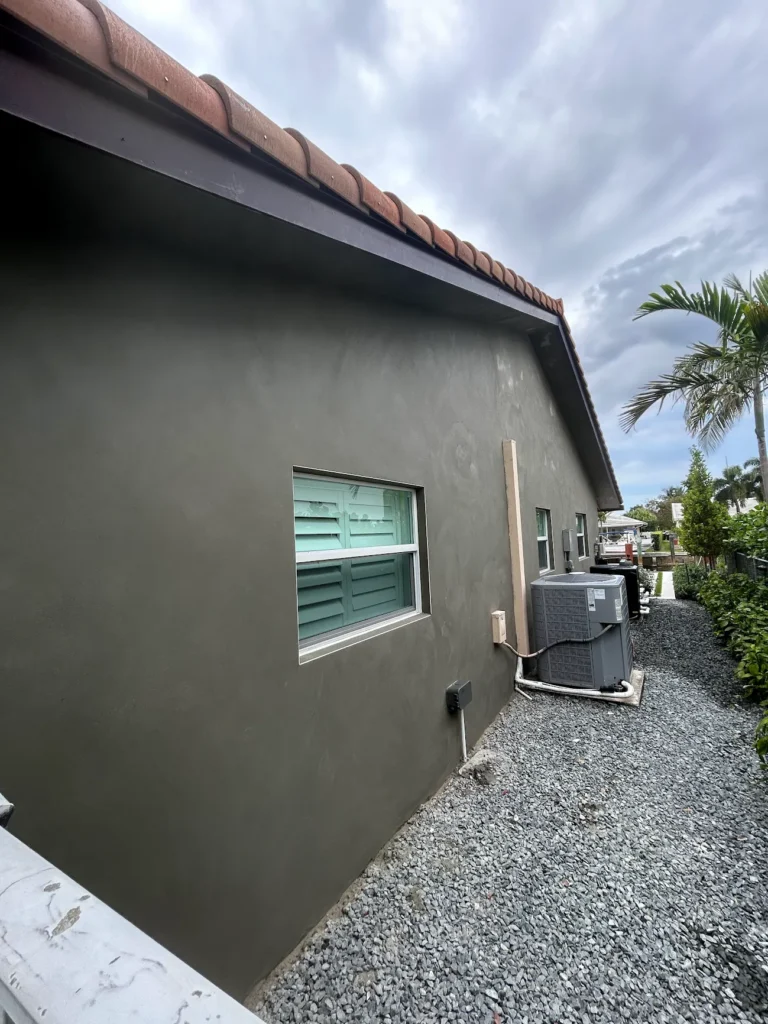 New Smooth Stucco Restored- East Fort Lauderdale FL