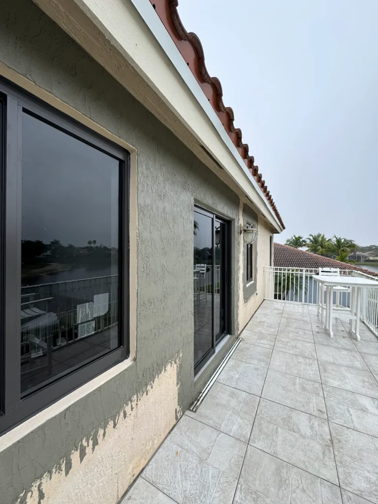 Stucco Repair of Cracks and matching texture- Broward County